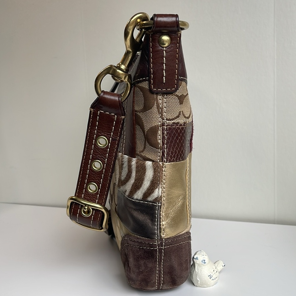 COACH Vintage Patchwork Shoulder Crossbody Bag - Picture 11 of 17